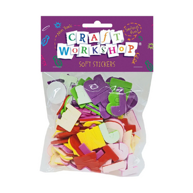 Craft Stickers - Soft EVA Letters 120pc