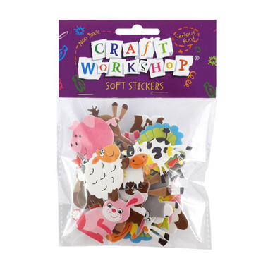 Craft Stickers - Soft Farm Animals