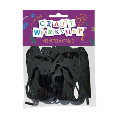Craft Velveteen Black String 7m