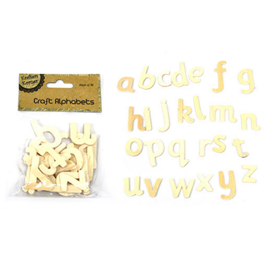 Craft Wood Alphabets 30pc