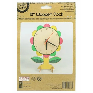 DIY Wood Clock Mechanism Flower