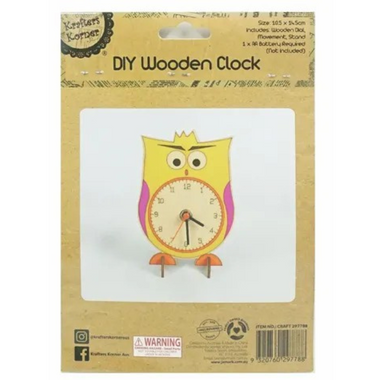 DIY Wood Clock Mechanism Owl