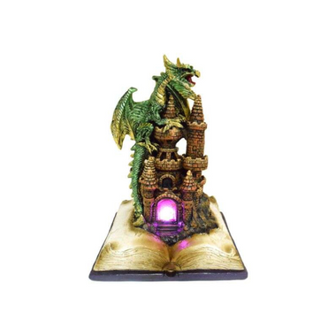 Dark Legends LED Enchanted Fairytale Castle Earth Dragon