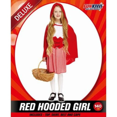 Deluxe Child Costume - Red Hooded Girl - 140cm