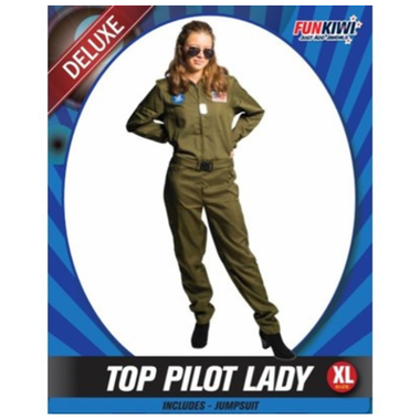Deluxe Womens Costume - Top Pilot Lady XL