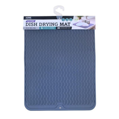 Dish Drying Draining Silicone Mat Grey