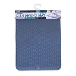 Dish Drying Draining Silicone Mat Grey