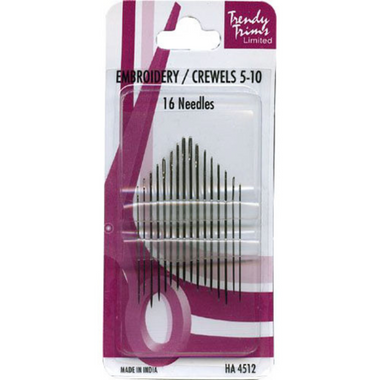 Embroidery-Crewels Needles Size 5-10