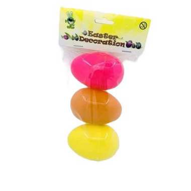 Filler Egg Coloured 8cm 3pc