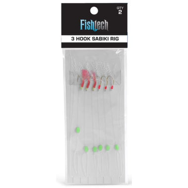 Fishtech 2x3 Hook Sabiki Rigs