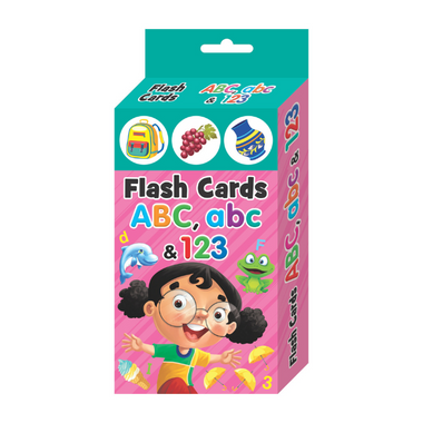 Flash Cards ABC, abc & 123