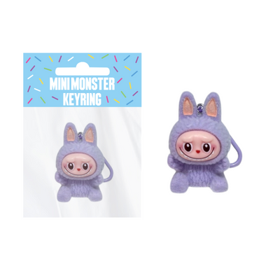 Flocked Mini Monster - Bag Keyring Tag