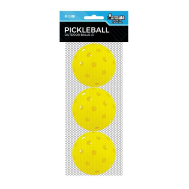Formula Sports Pickleball Outdoor Balls 3pk