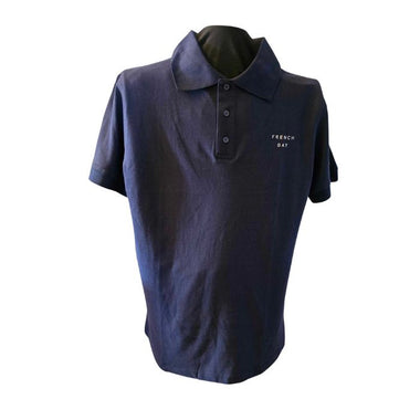French Bay Cotton Polo Blue -M