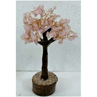Gemstone Rose Quartz Tree