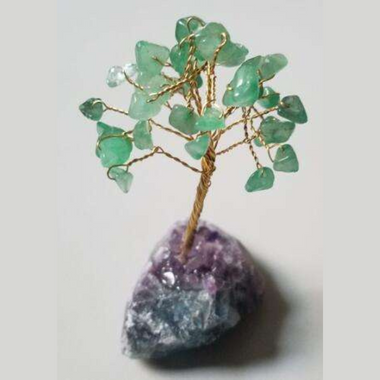 Gemstone Tree Aventurine with Crystal Base Small