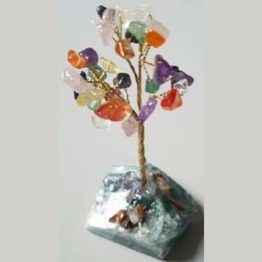Gemstone Tree Crystal Base Mixed Small