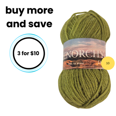 Glenorchy 100% NZ Wool 10 Moss