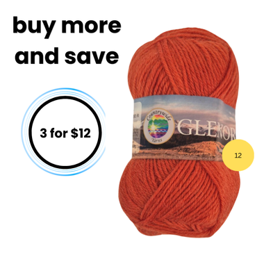 Glenorchy 100% NZ Wool 12 Burnt Orange