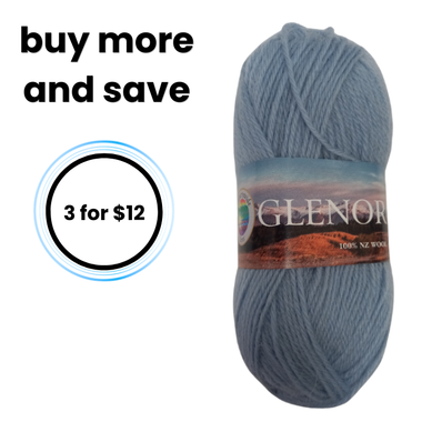 Glenorchy 100% NZ Wool 20 Baby Blue