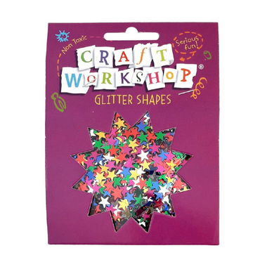 Glitter Colourful Star Shapes 35g