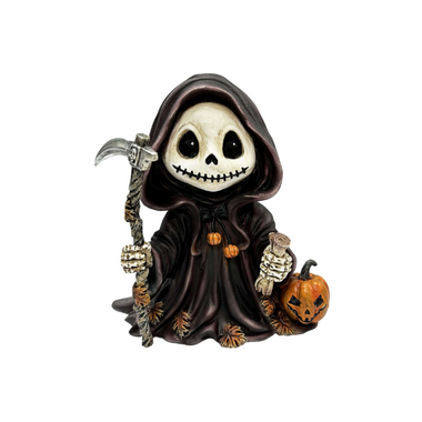 Grim Reaper with Pumpkin Autumn