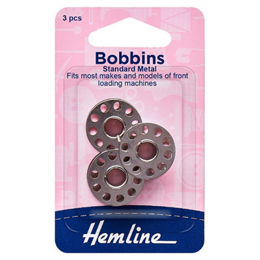 Hemline Metal Bobbins 3pc