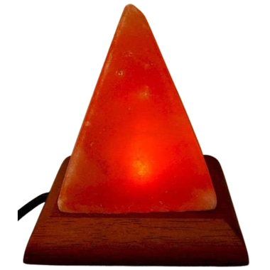 Himalayan Salt Lamp - Orange Pyramid - USB Lamp