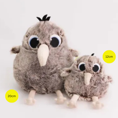 Fluffy Huggie Kiwi 12cm