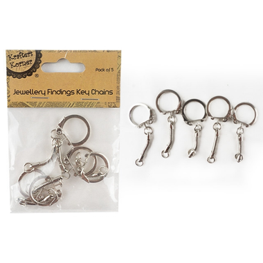Jewellery Snake Key Chains 5pc