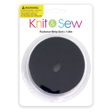 K&S Fastener Strip Black 20mm