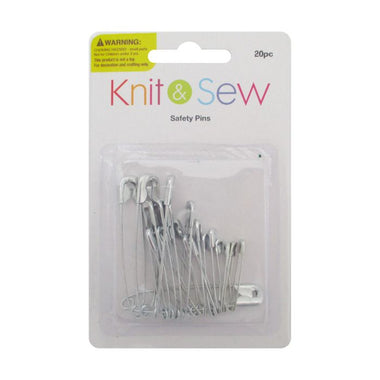 K&S Safety Pins 20pc