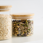 Kates 500ml Glass Canister with Bamboo Lid