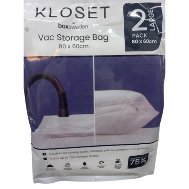 Kloset Vac Storage Bags 2 Pack Large