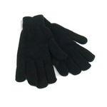 Knitted Gloves Large Black