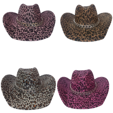 Leopard Print Cowboy Hat