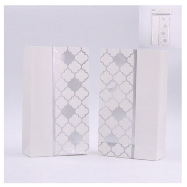Loot Bags Silver Moroccan 6pk