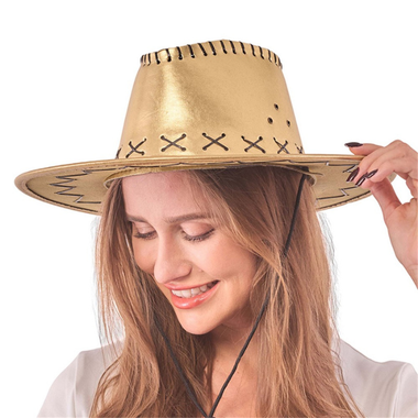 Metallic Gold Cowboy Hat