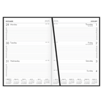 Milford Winsor Black A4 Week to View Diary