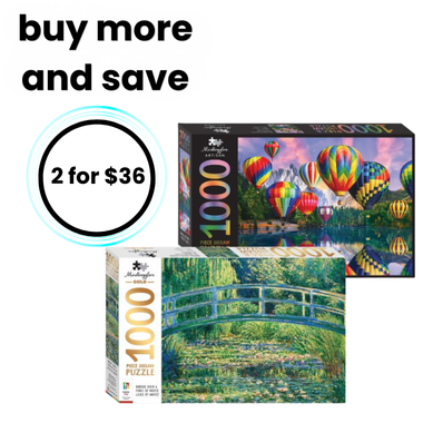Mindbogglers Jigsaw Gold 1000pc - Water Lilies By Monet