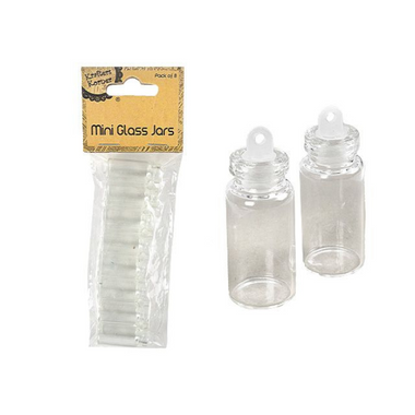 Mini Glass Jars with Stopper 8pc