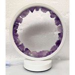 Natural Amethyst Crystal LED USB Table Lamp