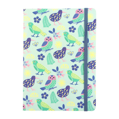 Notebook Teal with Birds