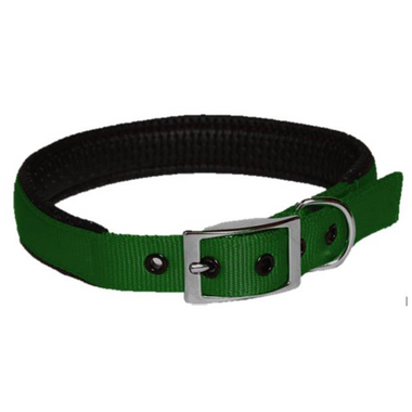 Nylon Collar Padded 19 x 485mm - Green