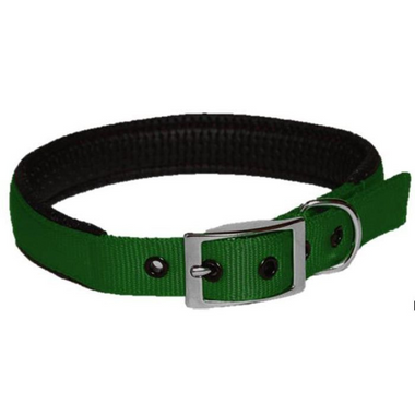 Nylon Collar Padded 25 x 570mm - Green