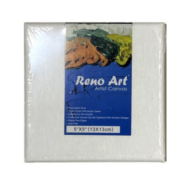 Paintwell Stretched Canvas - 5 x 5in - 13cm x 13cm x 18mmcm x 18mm)