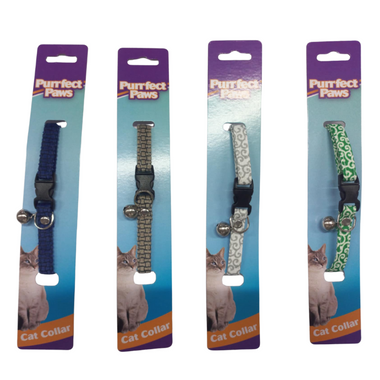 Patterned Pet Collar with Bell