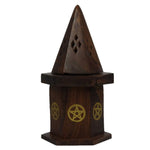 Pentacle Cone Burner with Storage Sheesham