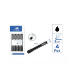 Permanent Marker 2mm Black 4pcs