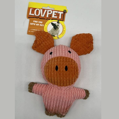 Pet Squeaky Pig Toy 20 x 19cm